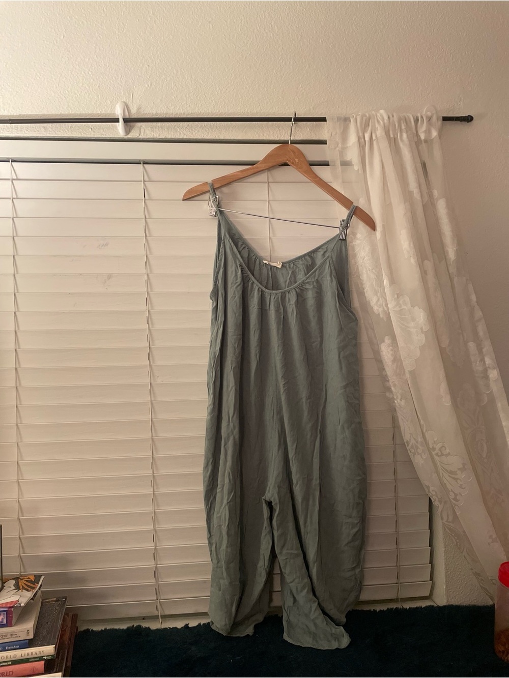 Millibon Sage Green Sleeveless Wide-Leg Jumpsuit